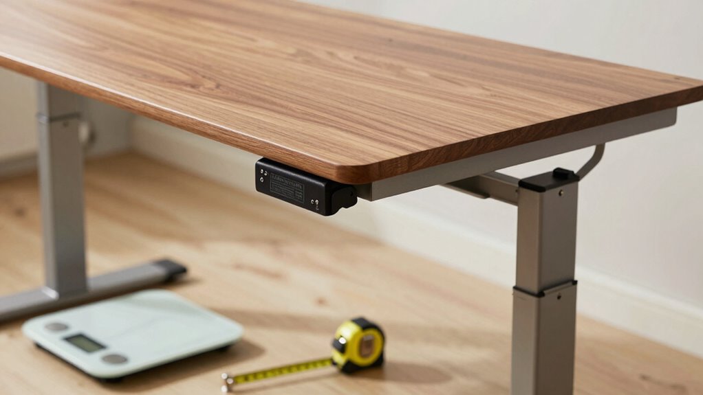 evaluate desk weight and quality