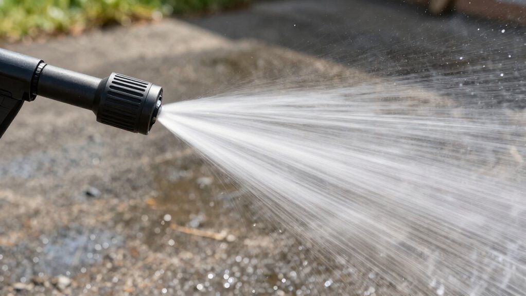 higher water flow improves cleaning