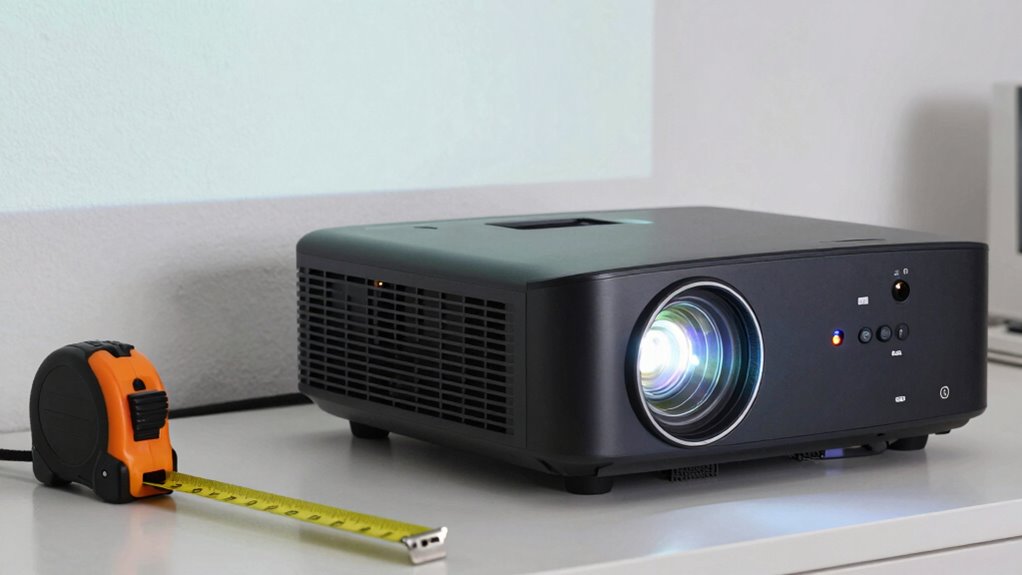 projector placement and size