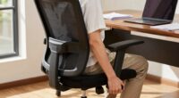 proper office chair adjustment