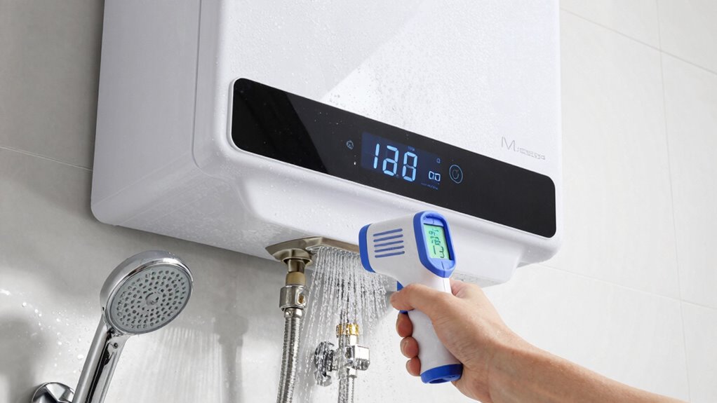 shower test water sizing