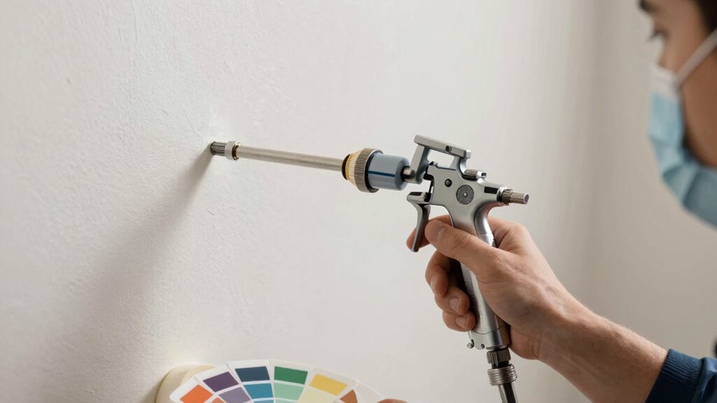 test spray settings first