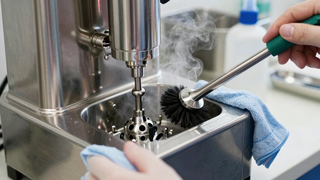 thorough cleaning and inspection