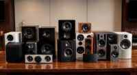 top center channel speakers