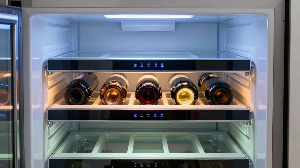 wine storage temperature zones