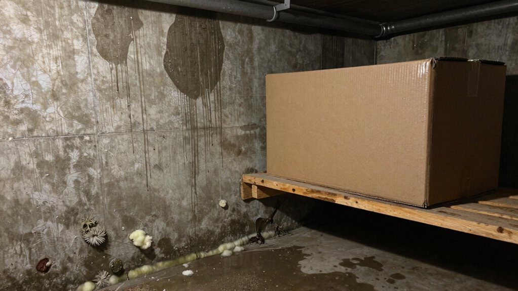 basement moisture warning signs