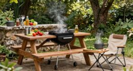 efficient outdoor cooking setup