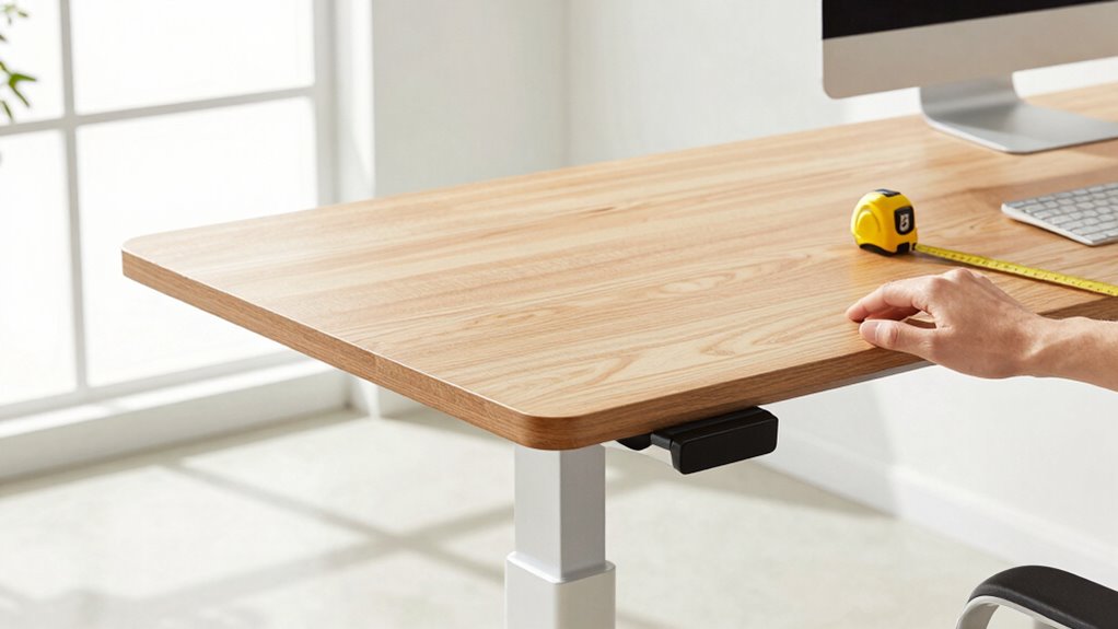 proper ergonomic desk sizing