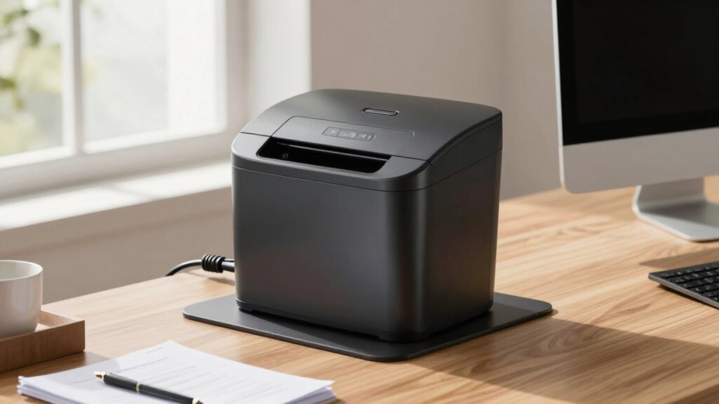 securely place shredder safely